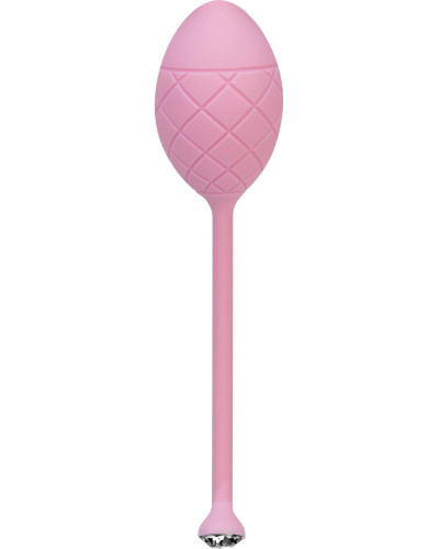 Роскошные вагинальные шарики PILLOW TALK - Frisky Pink с кристаллом, диаметр 3,2см, вес 49-75гр - Фото №7