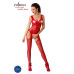 Бодистокинг Passion BS046 red, комбинезон с имитацией чулок - Фото №2