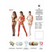 Бодістокінг Passion BS047 red, комбінезон, імітація топа, панчох і пояса - Фото №5