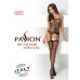 Бодистокинг Passion BS050 black, комбинезон, имитация чулок и пояса - Фото №7