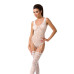 Бодістокінг Passion BS051 white, комбінезон, імітація панчох і боді - Фото №1
