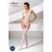 Бодістокінг Passion BS051 white, комбінезон, імітація панчох і боді - Фото №2