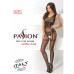 Бодістокінг Passion BS052 black, комбінезон, імітація корсета з підтяжками, панчох і трусиків - Фото №7
