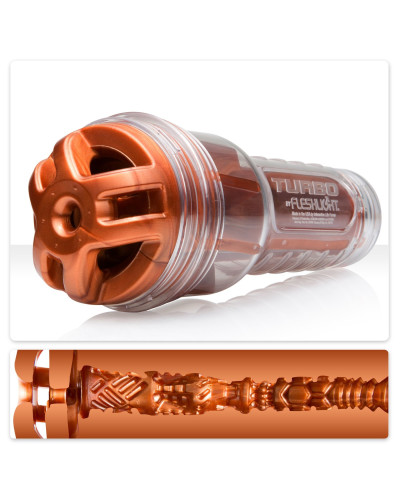 Мастурбатор Fleshlight Turbo Ignition Copper (имитатор минета) - Фото №1