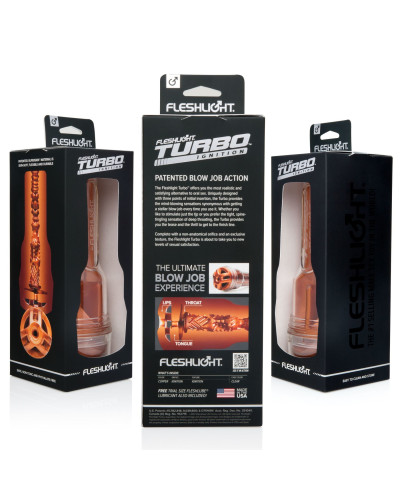Мастурбатор Fleshlight Turbo Ignition Copper (имитатор минета) - Фото №3
