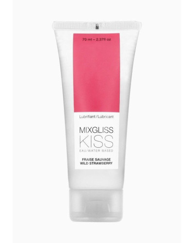 Лубрикант на водній основі MixGliss KISS Wild Strawberry (70 мл) Дика Полуничка - Фото №1