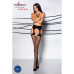 Эротические колготки Passion TIOPEN 004 3/4 (fishnet 40 den), black, имитация чулок и пояса - Фото №3