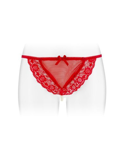 Трусики-стринги с жемчужной ниткой Fashion Secret KATIA Red - Фото №1
