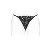 Трусики-стрінги з перлинною ниткою Fashion Secret VENUSINA Black