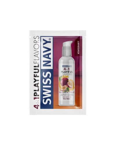 Пробник Swiss Navy 4 in 1 Wild Passion Fruit 5 мл - Фото №1