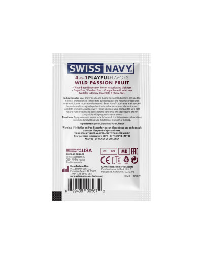 Пробник Swiss Navy 4 in 1 Wild Passion Fruit 5 мл - Фото №2