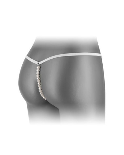 Трусики-стринги с жемчужной ниткой Fashion Secret VENUSINA White - Фото №2