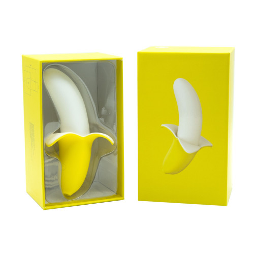 Вібратор-банан Banana Bliss Mini Silicone Vibrator, вагінально-кліторальна стимуляція, 10 режимів