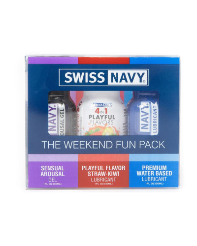 Набор Swiss Navy Weekend Fun Pack 3 х 30 мл - Фото №1