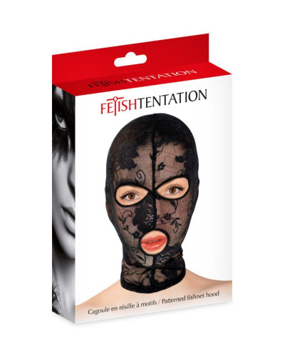 Капюшон для БДСМ Fetish Tentation Patterned fishnet hood - Фото №2