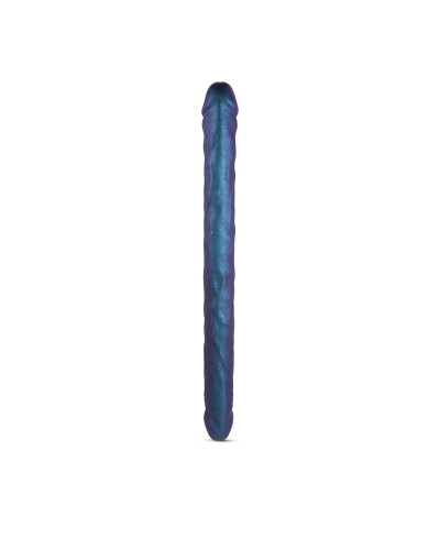 Фаллоимитатор двойной Strap-On-Me DOUBLE DONG REALISTIC DILDO - SNAKY METALLIC COLOR - Фото №1