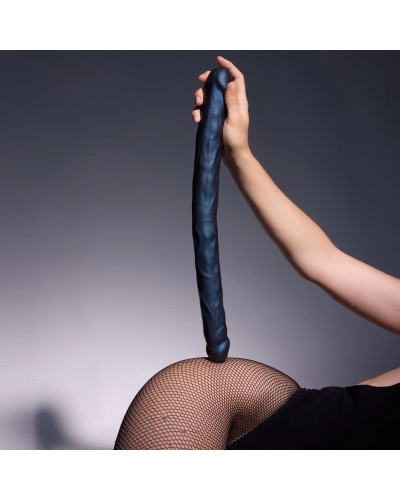 Фаллоимитатор двойной Strap-On-Me DOUBLE DONG REALISTIC DILDO - SNAKY METALLIC COLOR - Фото №6
