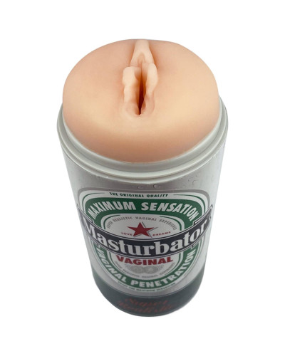 Мастурбатор-вагіна Alive Heineken Vagina II у вигляді банки пива - Фото №2