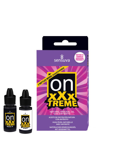 Збуджувальні краплі для клітора Sensuva On xXxTREME Arousal Oil (5 мл) with Antidote (5 мл) - Фото №1