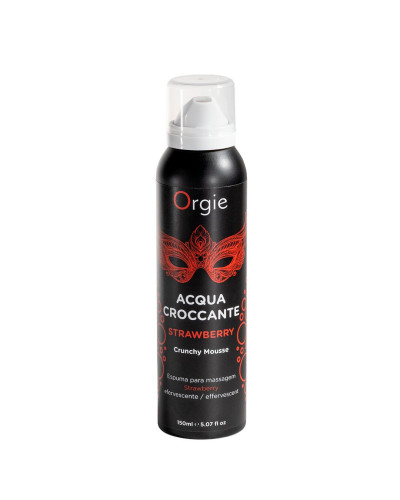 Массажная пенка Orgie – Acqua Croccante Strawberry (150 мл), эффект лопающихся пузырьков - Фото №1