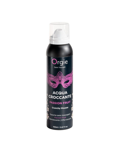 Масажна пінка Orgie – Acqua Croccante Passion Fruit (150 мл), ефект бульбашок, що лопаються - Фото №1
