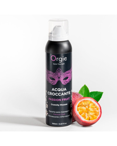 Масажна пінка Orgie – Acqua Croccante Passion Fruit (150 мл), ефект бульбашок, що лопаються - Фото №4