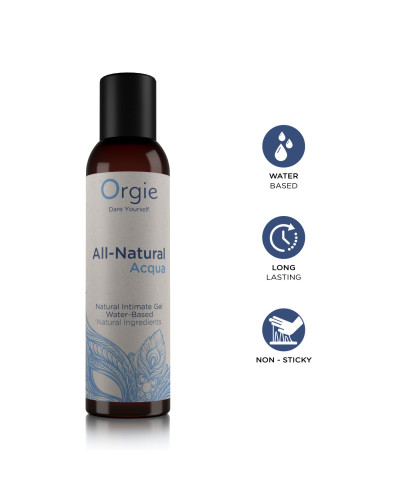 Лубрикант на водній основі Orgie - All - Natural Acqua (150 мл) - Фото №3