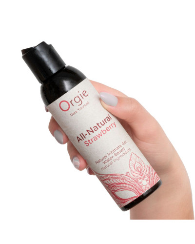 Лубрикант на водній основі Orgie - All - Natural Strawberry (150 мл) - Фото №2
