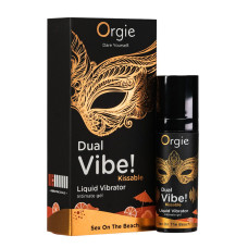 Жидкий вибратор Orgie - Dual Vibe! Sex On The Beach Kissable Liquid Vibrator (15 мл)