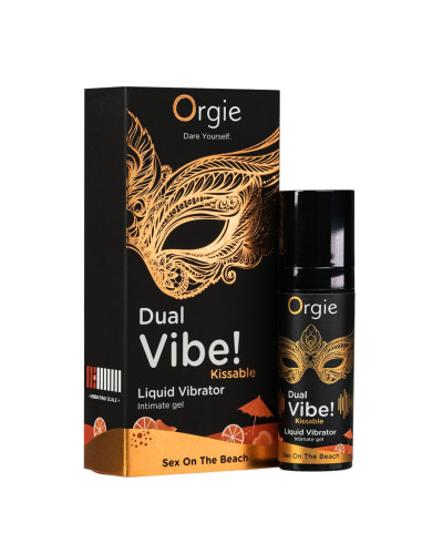 Рідкий вібратор Orgie - Dual Vibe! Sex On The Beach Kissable Liquid Vibrator (15 мл) - Фото №1