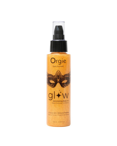 Олія-шимер для тіла Orgie – Glow Shimmering Body Oil (110 мл), чуттєвий аромат, зволоження - Фото №1