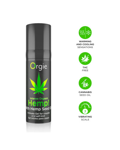 Стимулювальний гель для клітора Orgie - Hemp! Intense Orgasm (15 мл) - Фото №3