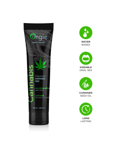 Лубрикант на водной основе Orgie - Lube Tube Cannabis (100 мл) - Фото №3