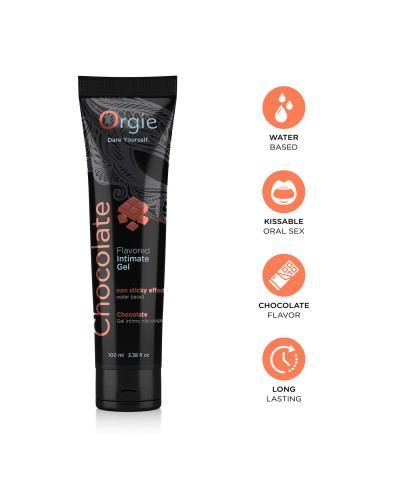 Лубрикант на водній основі Orgie - Lube Tube Chocolate (100 мл) - Фото №3