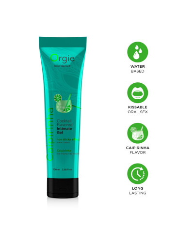 Лубрикант на водной основе Orgie - Lube Tube Cocktail Caipirinha (100 мл) - Фото №3