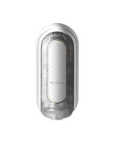 Вібромастурбатор Tenga Flip Zero Electronic Vibration White, змінна інтенсивність, розкладний - Фото №1