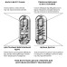 Вібромастурбатор Tenga Flip Zero Electronic Vibration White, змінна інтенсивність, розкладний - Фото №5