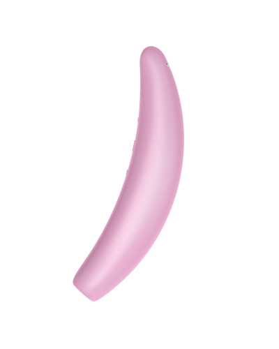 Мощный вакуумный клиторальный стимулятор Satisfyer Curvy 3+ с управлением через интернет - Фото №6