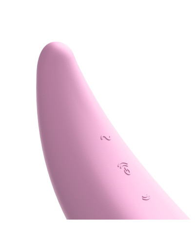 Мощный вакуумный клиторальный стимулятор Satisfyer Curvy 3+ с управлением через интернет - Фото №7