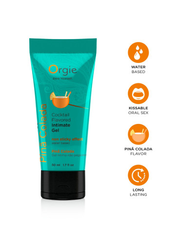 Лубрикант на водній основі Orgie - Lube Tube Pina Colada (50 мл) - Фото №3