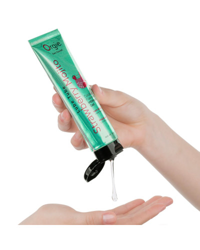 Лубрикант на водній основі Orgie - Lube Tube Strawberry Mojito (100 мл) - Фото №2
