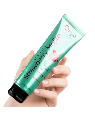Лубрикант на водній основі Orgie - Lube Tube Strawberry Mojito (100 мл) - Фото №4
