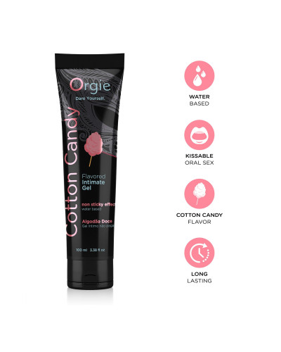 Лубрикант на водній основі Orgie - Lube Tube Cotton Candy (100 мл) - Фото №3