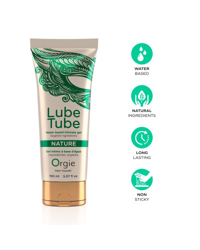 Лубрикант на водній основі Orgie - Lube Tube Nature (150 мл) - Фото №3