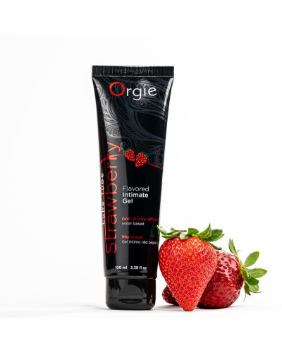 Лубрикант на водній основі Orgie - Lube Tube Strawberry (100 мл) - Фото №4