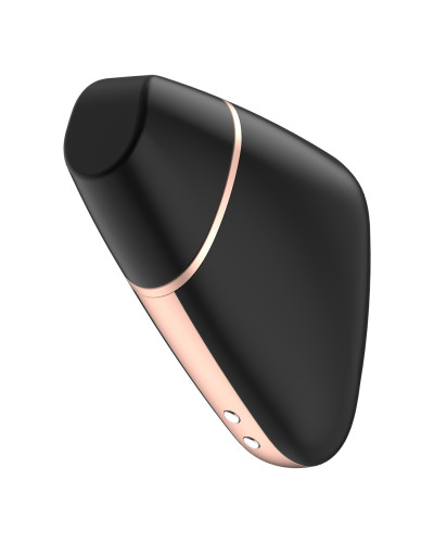 Вакуумный клиторальный стимулятор Satisfyer Love Triangle Black с управлением через интернет - Фото №2