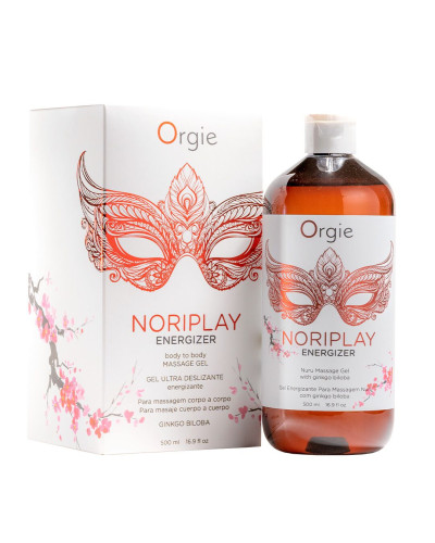 Гель для NURU-масажу Orgie – Noriplay Energizer (500 мл), екстракт гінкго білоба, захисне простирадло - Фото №1