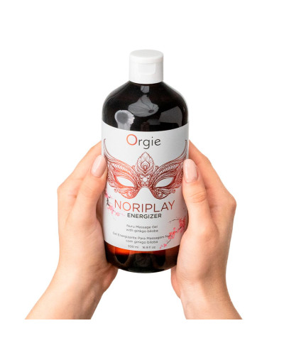 Гель для NURU-масажу Orgie – Noriplay Energizer (500 мл), екстракт гінкго білоба, захисне простирадло - Фото №2