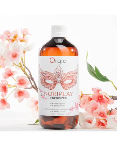 Гель для NURU-масажу Orgie – Noriplay Energizer (500 мл), екстракт гінкго білоба, захисне простирадло - Фото №4