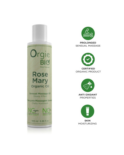 Массажное масло Orgie – Bio Rosemary Organic Oil (100 мл), органическое, веганская формула - Фото №3